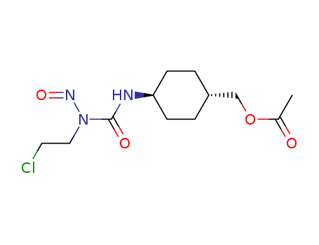 Urea, N-(4-((acetyloxy)methyl)cyclohexyl)-N-(2-chloroethyl)-N-nitroso-, trans- (9CI) cas  61137-49-3