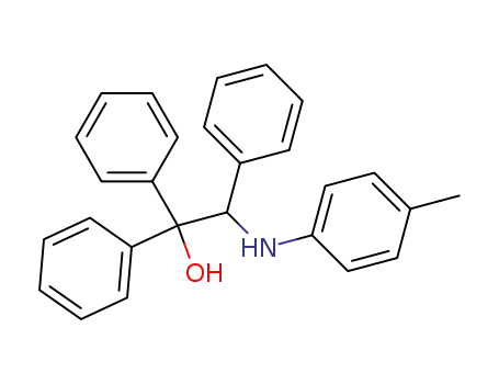 Molecular Structure of 5469-99-8 (2-[(4-methylphenyl)amino]-1,1,2-triphenylethanol)