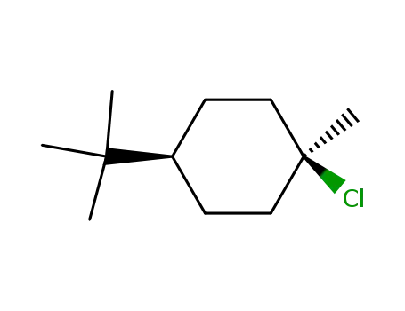 Molecular Structure of 25276-09-9 (Cyclohexane, 1-chloro-4-(1,1-dimethylethyl)-1-methyl-, cis-)