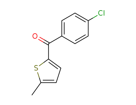 Molecular Structure of 56824-79-4 (Methanone, (4-chlorophenyl)(5-methyl-2-thienyl)-)