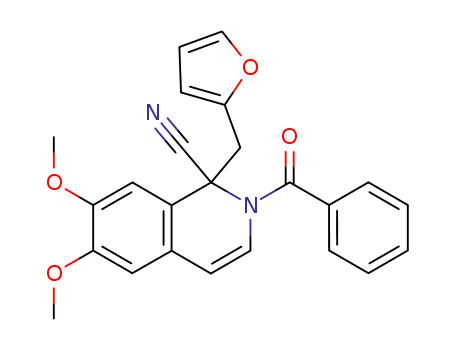 2-benzoyl-1-furfuryl-6,7-dimethoxy-1,2-dihydro-isoquinoline-1-carbonitrile