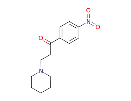 Molecular Structure of 107516-30-3 (1-(4-nitro-phenyl)-3-piperidino-propan-1-one)