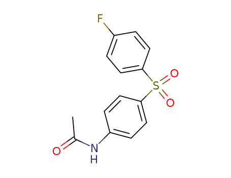 Molecular Structure of 734-22-5 (N-[4-(4-Fluorophenylsulphonyl)phenyl]acetamide)