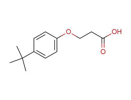 Molecular Structure of 23067-72-3 (3-(4-TERT-BUTYL-PHENOXY)-PROPIONIC ACID)