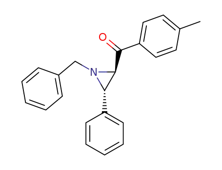 Molecular Structure of 6372-58-3 ((1-benzyl-3-phenylaziridin-2-yl)(4-methylphenyl)methanone)