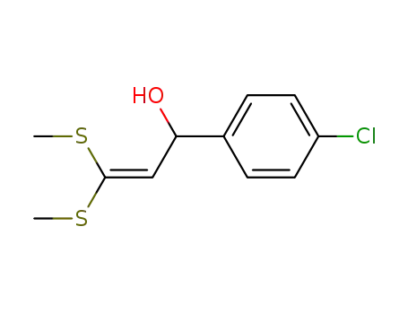 Benzenemethanol, a-[2,2-bis(methylthio)ethenyl]-4-chloro-