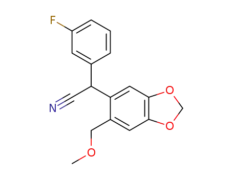 (3-Fluoro-phenyl)-(6-methoxymethyl-benzo[1,3]dioxol-5-yl)-acetonitrile