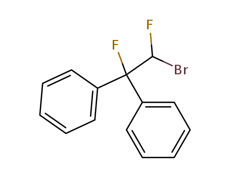 Molecular Structure of 59974-24-2 (Benzene, 1,1'-(2-bromo-1,2-difluoroethylidene)bis-)