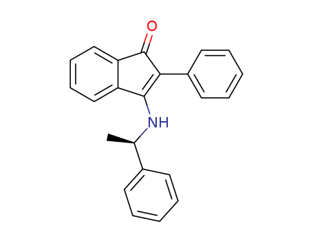 1H-Inden-1-one, 2-phenyl-3-[(1-phenylethyl)amino]-, (R)-