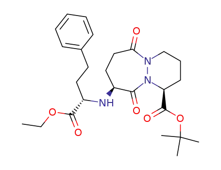 (1S,9S)-t-butyl 9-<(1S)-ethoxycarbonyl-3-phenylpropylamino>octahydro-6,10-dioxo-6H-pyridazino<1,2-a><1,2>diazepine-1-carboxylate
