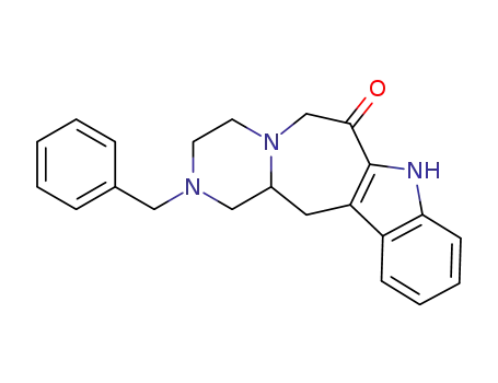 2-benzyl-7-oxo-1,2,3,4,6,7,13,13a-octahydropyrazino<1',2':1,2>azepino<5,4-b>indole