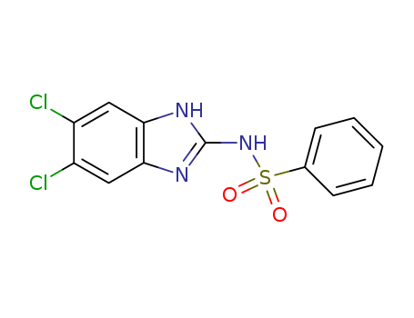 N-(5,6-dichloro-1H-benzimidazol-2-yl)benzenesulfonamide
