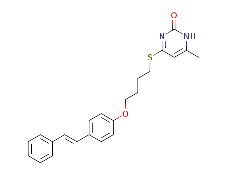 6-Methyl-4-{4-[4-((E)-styryl)-phenoxy]-butylsulfanyl}-1H-pyrimidin-2-one