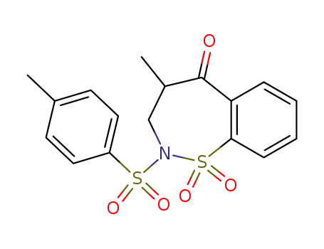 4-methyl-5-oxo-2-p-tolylsulphonyl-2,3,4,5-tetrahydro-1,2-benzothiazepine 1,1-dioxide