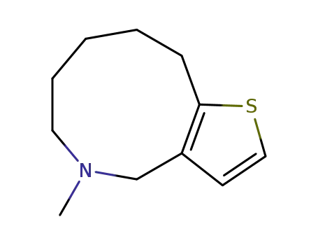 Molecular Structure of 113348-31-5 (4H-Thieno[3,2-c]azonine, 5,6,7,8,9,10-hexahydro-5-methyl-)