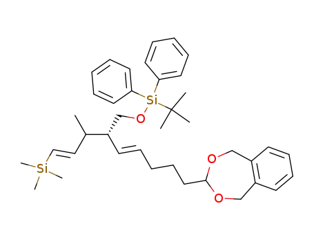 7-[(4E,8E)-(R)-6-(tert-Butyl-diphenyl-silanyloxymethyl)-7-methyl-9-trimethylsilanyl-nona-4,8-dienyl]-5,9-dihydro-6,8-dioxa-benzocycloheptene