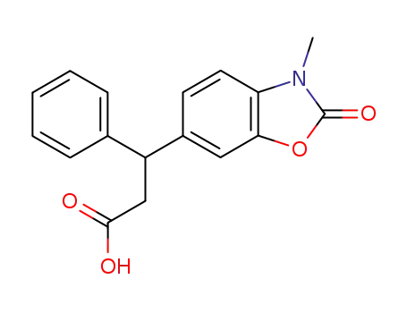 3-(3-methyl-6-benzoxazolinonyl)-3-phenylpropionic acid