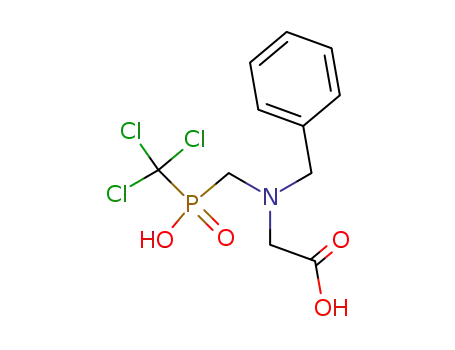 Molecular Structure of 70420-10-9 ([Benzyl-(hydroxy-trichloromethyl-phosphinoylmethyl)-amino]-acetic acid)