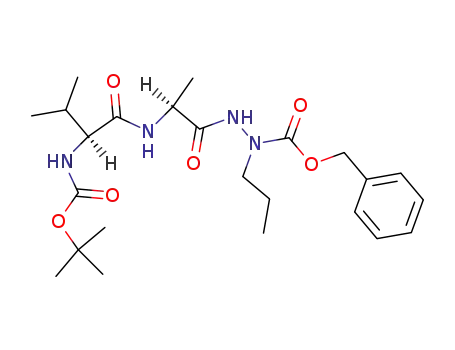 L-Alanine, N-[N-[(1,1-dimethylethoxy)carbonyl]-L-valyl]-,
2-[(phenylmethoxy)carbonyl]-2-propylhydrazide
