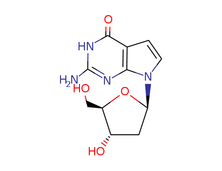 4H-Pyrrolo[2,3-d]pyrimidin-4-one,2-amino-7-(2-deoxy-b-D-erythro-pentofuranosyl)-1,7-dihydro-