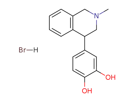 2-methyl-4-(3',4'-dihydroxyphenyl)-1,2,3,4-tetrahydroisoquinoline hydrobromide