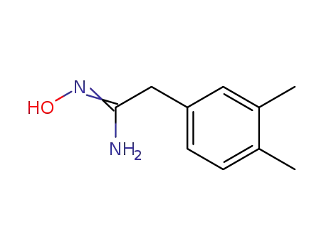 Molecular Structure of 42191-49-1 (2-(3,4-DIMETHYL-PHENYL)-N-HYDROXY-ACETAMIDINE)