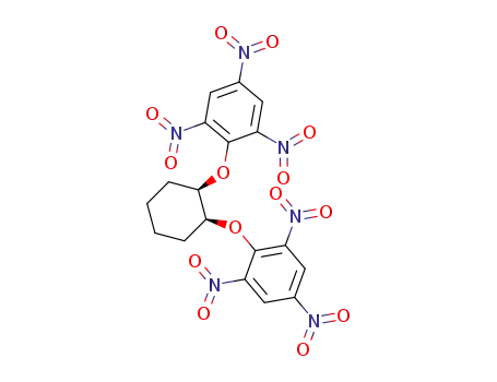 Molecular Structure of 113712-84-8 (Benzene, 1,1'-[1,2-cyclohexanediylbis(oxy)]bis[2,4,6-trinitro-, cis-)