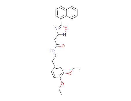 N-[2-(3,4-Diethoxy-phenyl)-ethyl]-2-(5-naphthalen-1-yl-[1,2,4]oxadiazol-3-yl)-acetamide