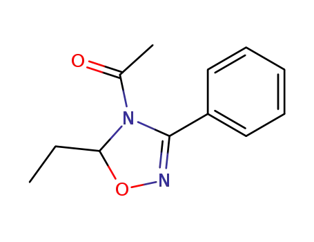 4-acetyl-5-ethyl-3-phenyl-4,5-dihydro-1,2,4-oxadiazole