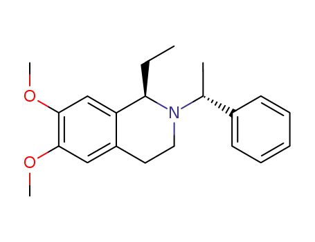 (R)-1-Ethyl-6,7-dimethoxy-2-((R)-1-phenyl-ethyl)-1,2,3,4-tetrahydro-isoquinoline
