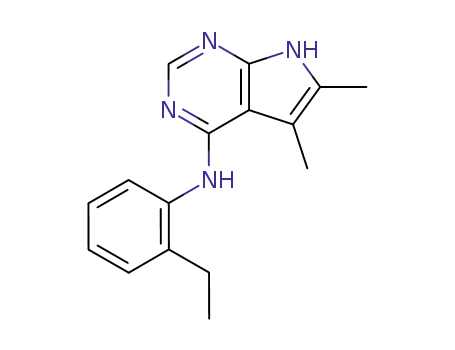 (5,6-Dimethyl-7H-pyrrolo[2,3-d]pyrimidin-4-yl)-(2-ethyl-phenyl)-amine