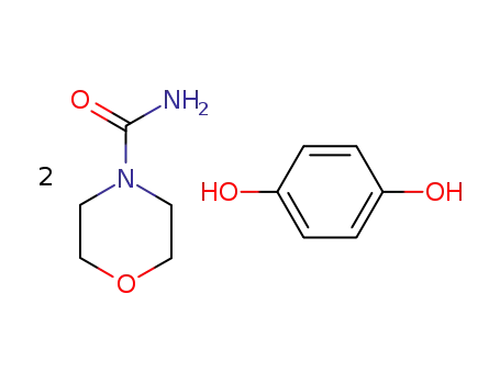 Molecular Structure of 87448-67-7 (Morpholine-4-carboxylic acid amide; compound with benzene-1,4-diol)