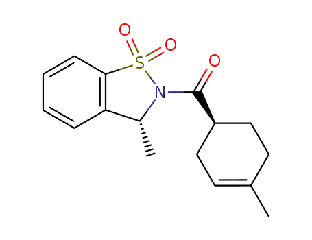 ((S)-4-Methyl-cyclohex-3-enyl)-((R)-3-methyl-1,1-dioxo-1,3-dihydro-1λ<sup>6</sup>-benzo[d]isothiazol-2-yl)-methanone