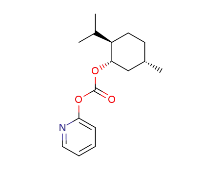 Molecular Structure of 136933-96-5 (Carbonic acid (1S,2R,5S)-2-isopropyl-5-methyl-cyclohexyl ester pyridin-2-yl ester)