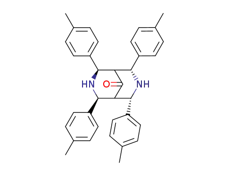 (2S,4R,6R,8S)-2,4,6,8-Tetra-p-tolyl-3,7-diaza-bicyclo[3.3.1]nonan-9-one