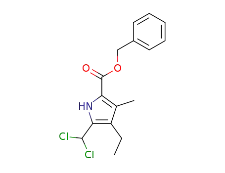 5-dichloromethyl-4-ethyl-3-methyl-pyrrole-2-carboxylic acid benzyl ester