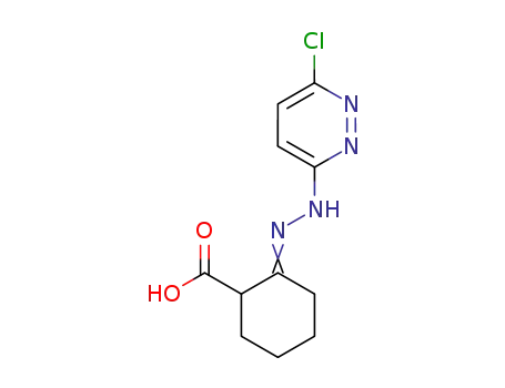 Cyclohexanecarboxylic acid, 2-[(6-chloro-3-pyridazinyl)hydrazono]-