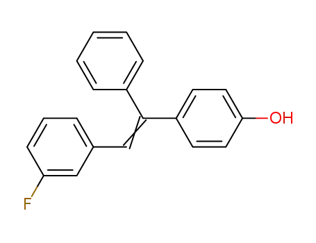 Molecular Structure of 299-08-1 (4-[(E)-2-(3-fluorophenyl)-1-phenylethenyl]phenol)
