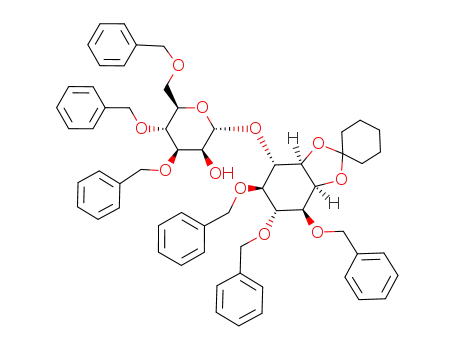 3,4,5-tri-O-benzyl-1,2-O-cyclohexylidene-6-O-(3',4',6'-tri-O-benzyl-α-D-mannopyranosyl)-L-myo-inositol