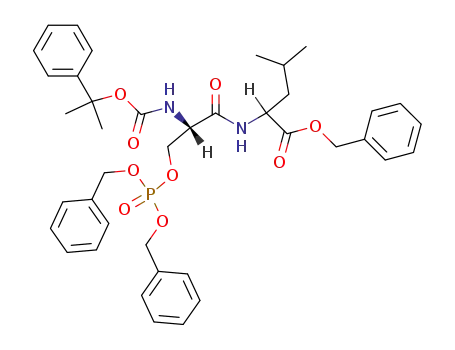 Nα-(2-phenylisopropyloxycarbonyl)-O-(dibenzylphosphono)serylleucine benzyl ester