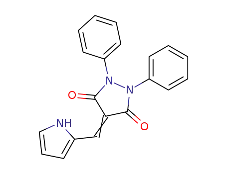 3,5-Pyrazolidinedione, 1,2-diphenyl-4-(1H-pyrrol-2-ylmethylene)-