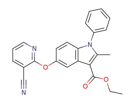 1-phenyl-2-methyl-3-ethoxycarbonyl-5-(3-cyanopyridyl-2)oxyindole