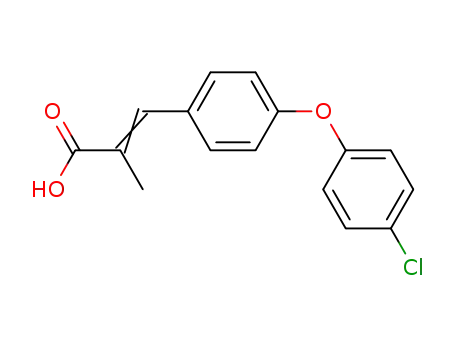 3-(p-4-Chlorphenoxyphenyl)-methacrylsaeure
