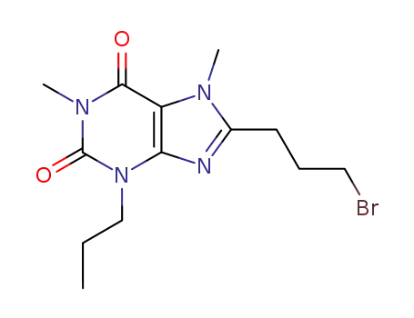 1H-Purine-2,6-dione,
8-(3-bromopropyl)-3,7-dihydro-1,7-dimethyl-3-propyl-