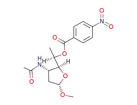 methyl 3-acetamido-2,3,6-trideoxy-5-O-(p-nitrobenzoyl)-α-D-ribo-hexofuranoside