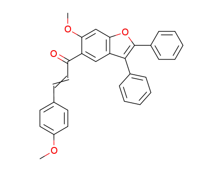 2-Propen-1-one,
1-(6-methoxy-2,3-diphenyl-5-benzofuranyl)-3-(4-methoxyphenyl)-