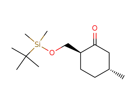 Cyclohexanone,
2-[[[(1,1-dimethylethyl)dimethylsilyl]oxy]methyl]-5-methyl-, trans-