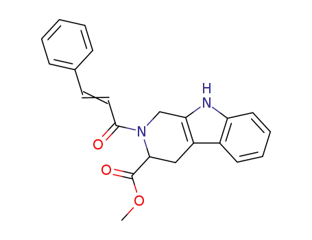 2-[(E)-(3-Phenyl-acryloyl)]-2,3,4,9-tetrahydro-1H-β-carboline-3-carboxylic acid methyl ester