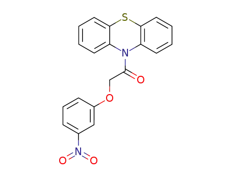 Molecular Structure of 136776-23-3 (10-[(3-nitrophenoxy)acetyl]-10H-phenothiazine)