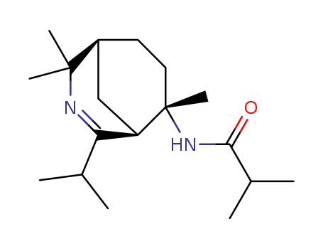 (1S,5S,8R)-8-N-isobutyrylamino-2-isopropyl-4,4,8-trimethyl-3-azabicyclo<3.3.1>non-2-ene